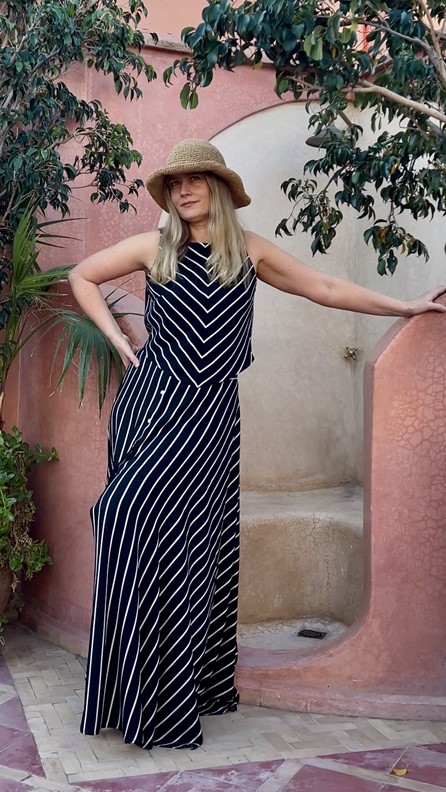 spódnico- spodnie tricolor