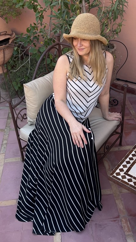 spódnico- spodnie tricolor