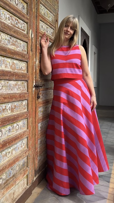 spódnico- spodnie tricolor