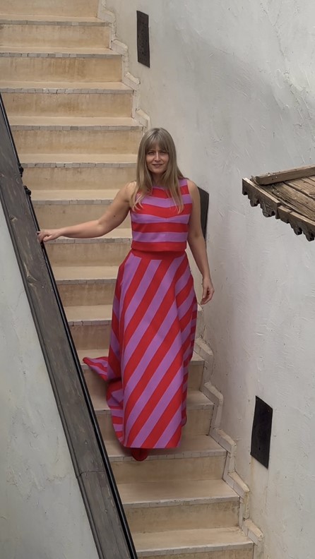 spódnico- spodnie tricolor