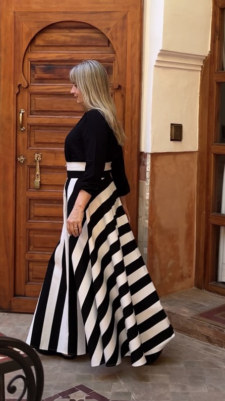 spódnico- spodnie tricolor