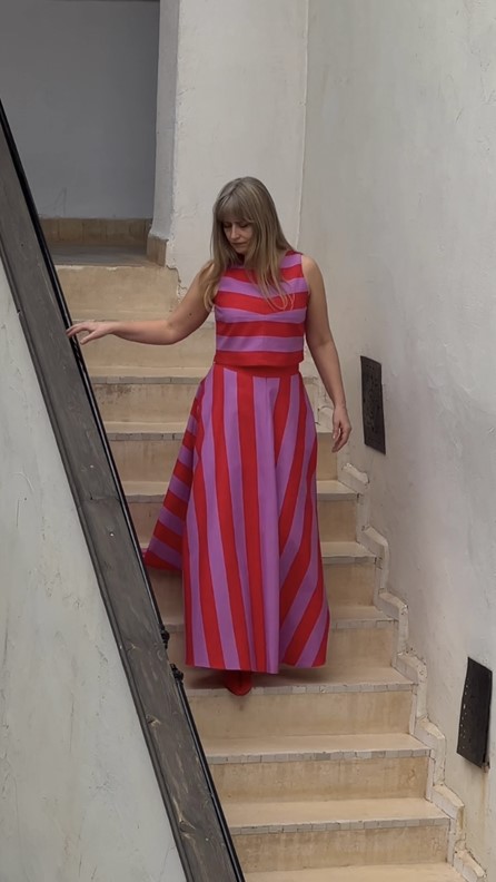 spódnico- spodnie tricolor