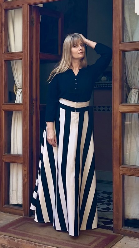 spódnico- spodnie tricolor