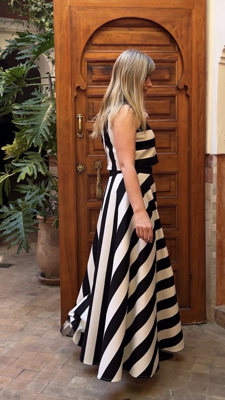 spódnico- spodnie tricolor