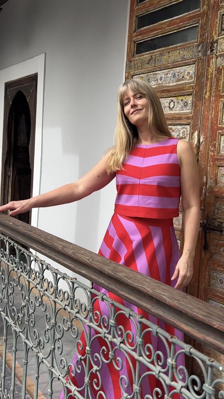 spódnico- spodnie tricolor