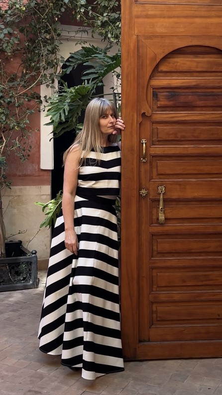 spódnico- spodnie tricolor