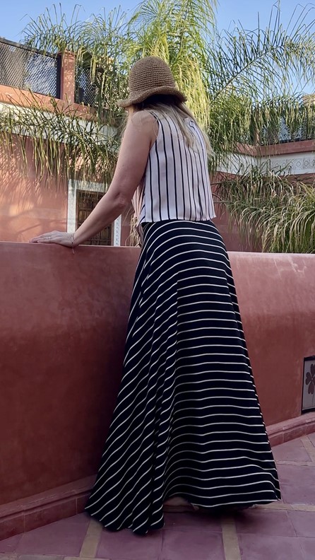 spódnico- spodnie tricolor