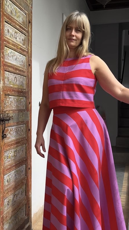 spódnico- spodnie tricolor