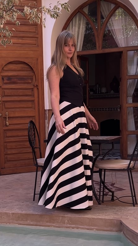 spódnico- spodnie tricolor