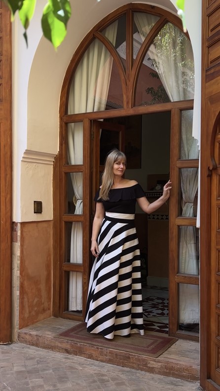 spódnico- spodnie tricolor