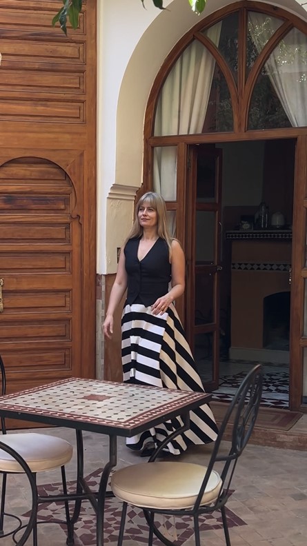 spódnico- spodnie tricolor