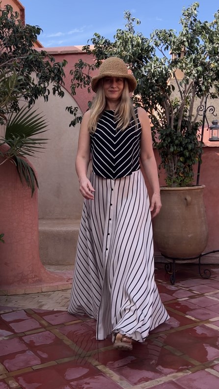 spódnico- spodnie tricolor