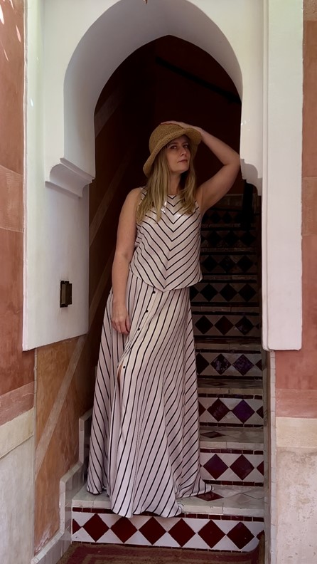 spódnico- spodnie tricolor