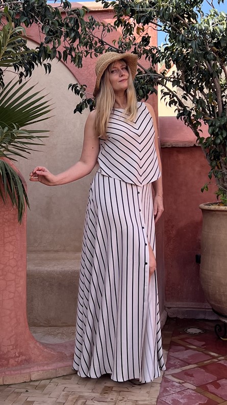 spódnico- spodnie tricolor