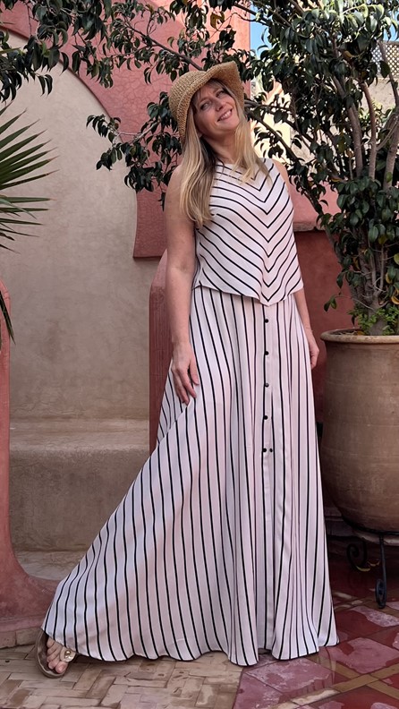 spódnico- spodnie tricolor