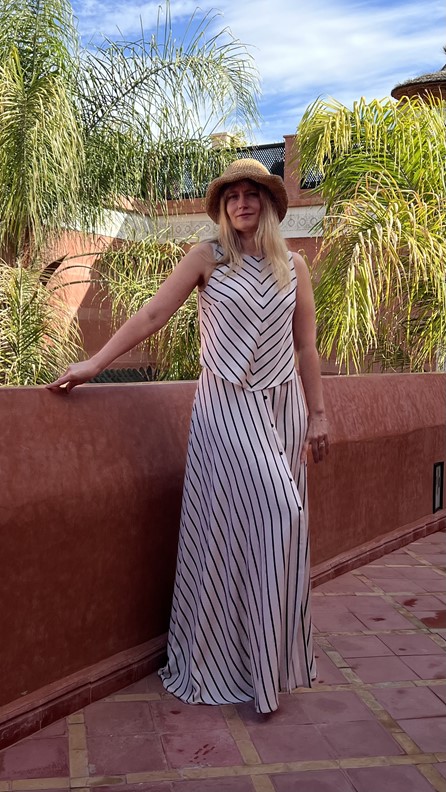 spódnico- spodnie tricolor