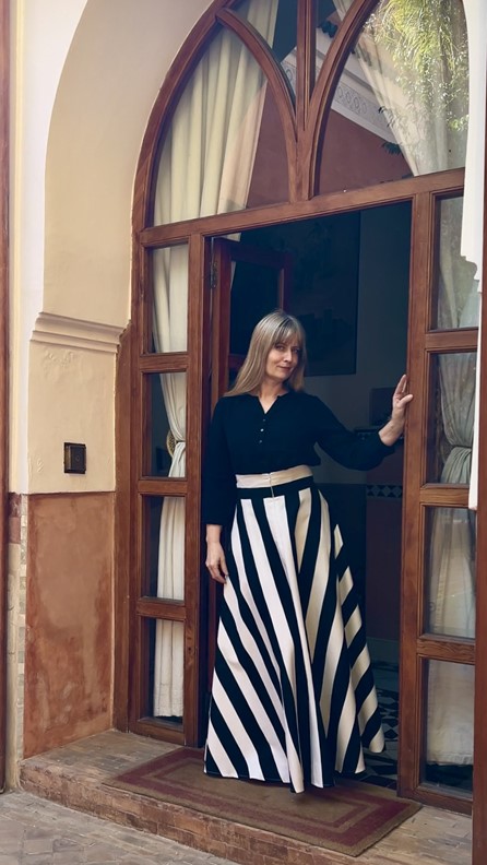 spódnico- spodnie tricolor