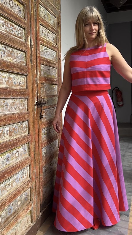 spódnico- spodnie tricolor