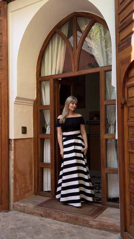 spódnico- spodnie tricolor