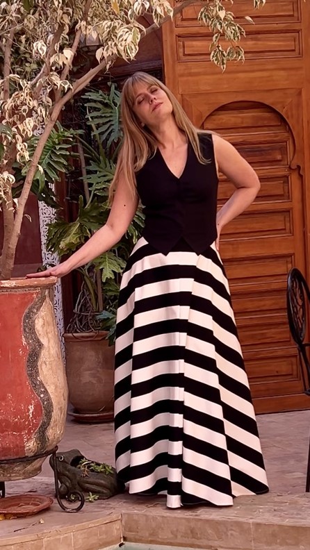 spódnico- spodnie tricolor