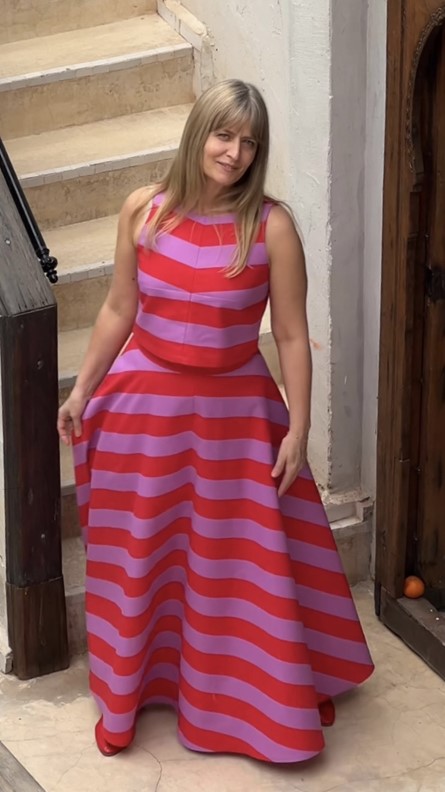 spódnico- spodnie tricolor