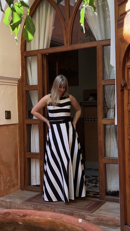 spódnico- spodnie tricolor