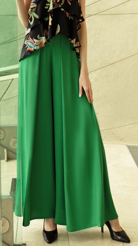 spódnico-spodnie zielone