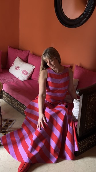 spódnico- spodnie tricolor