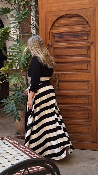 spódnico- spodnie tricolor