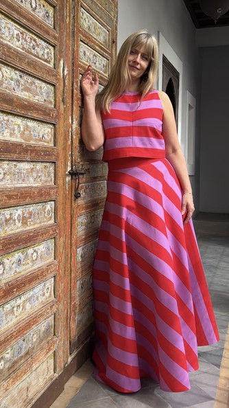 spódnico- spodnie tricolor